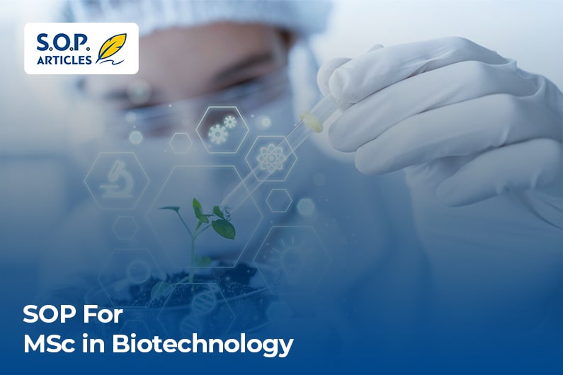 SOP For MSC in Biotechnology